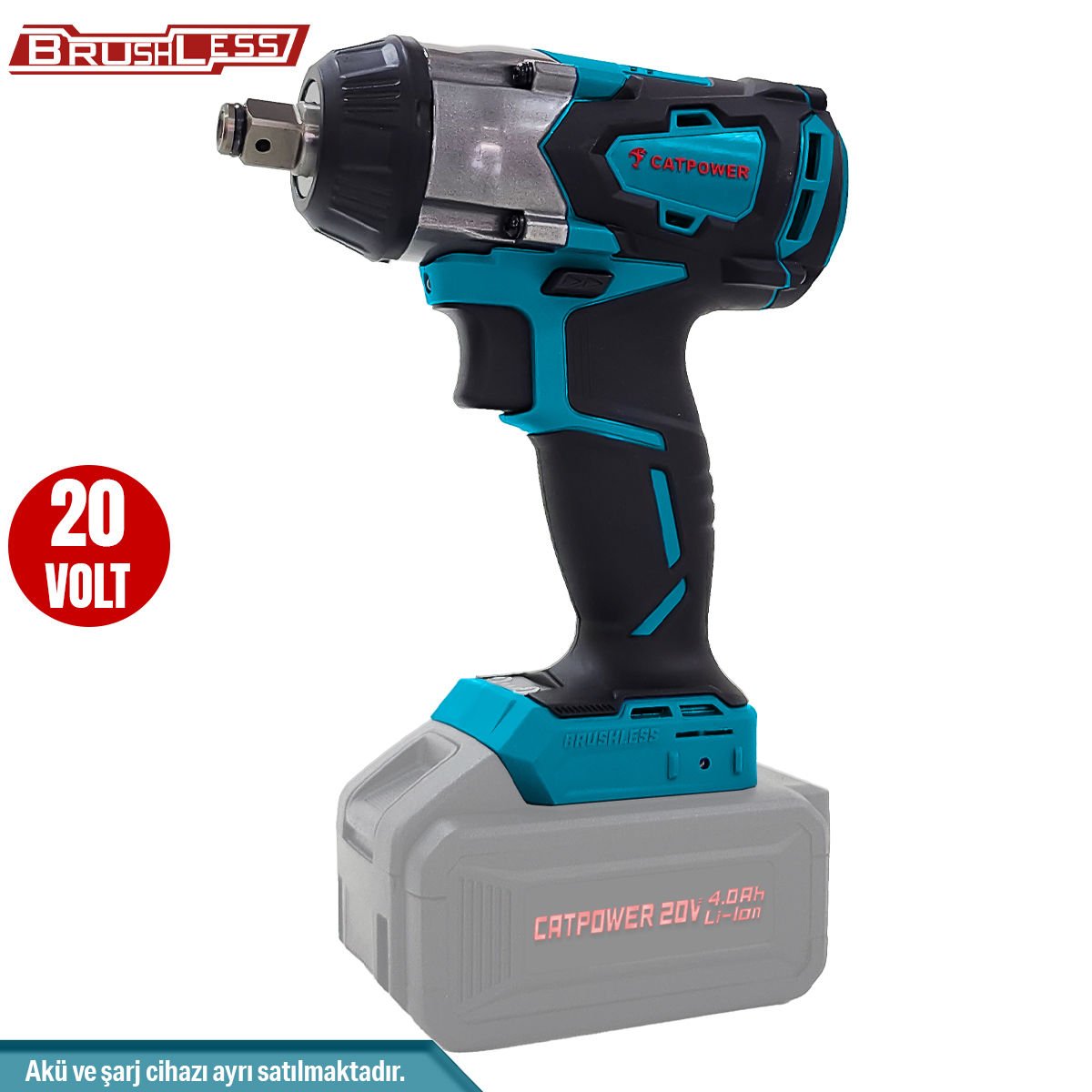 CATPOWER-4126-AKÜLÜ SOMUN SIKMA VE TORKLU VİDALAMA 1/2' (MAKİNA) 20V