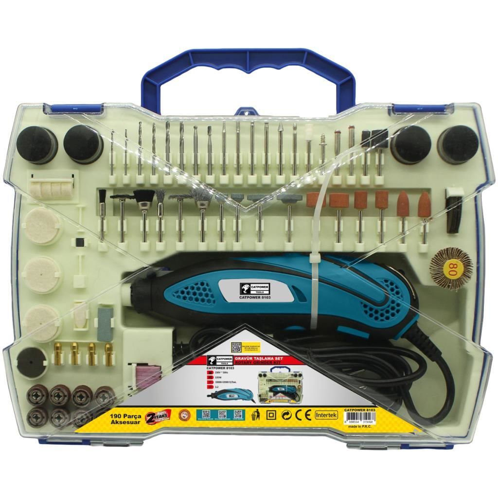 GRAVÜR TAŞLAMA 135W SET 190 PARÇA