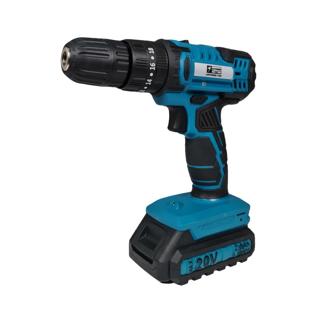 CATPOWER 1390 KÖMÜRSÜZ DARBELİ AKÜLÜ VİDALAMA 20V Lİ-İON 2.0Ah
